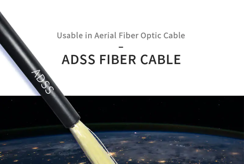 Vente en gros de câble optique ADSS à tube libre 24F – 144F Fibre