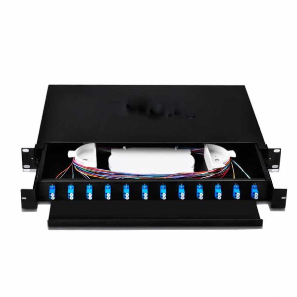 FTTH 12-24 core SC/FC/ST/LC rack mount Splicing fiber Optic patch panel/Termination Box/ODF - Image 3