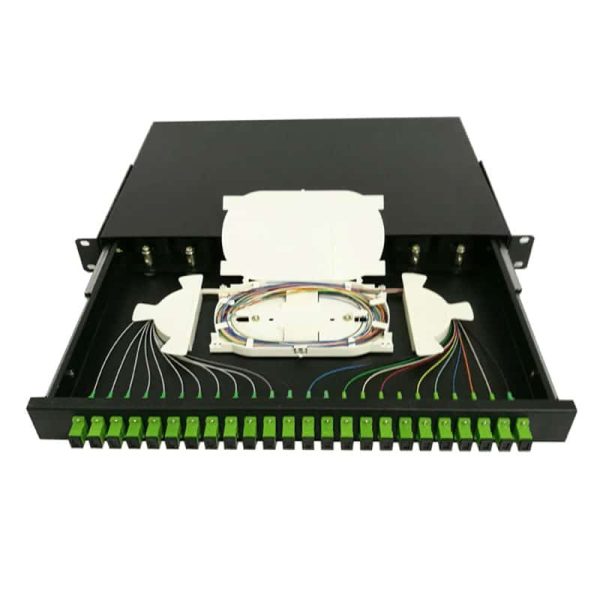 FTTH 12-24 core SC/FC/ST/LC rack mount Splicing fiber Optic patch panel/Termination Box/ODF - Image 2