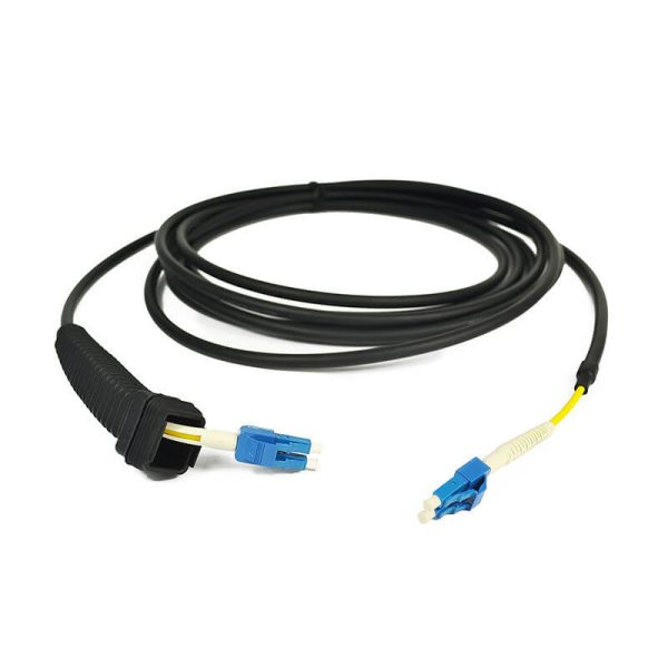 NSN LC Uniboot with Rubber Boot Duplex Single Mold Patch Cord - Image 4